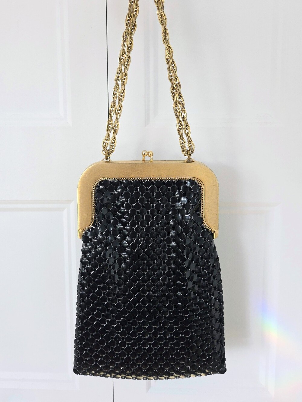 Vintage Whiting And Davis Flapper Metal Mesh Chainmail Bag